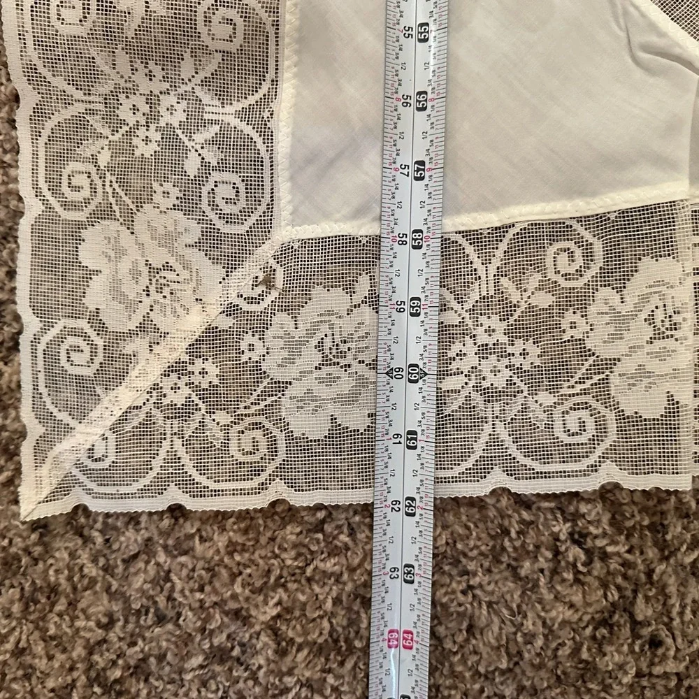 Country Lace‎ Patchwork  Tablecloth Handmade Farmhouse 102
